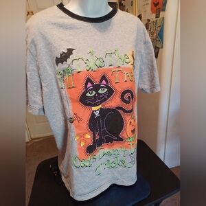 Retro Black Cat Halloween Shirt